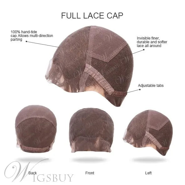 Exquisite Amazing Medium Straight Bob Hairstyle 100% Human Hair Full Lace Wig 14 Inches