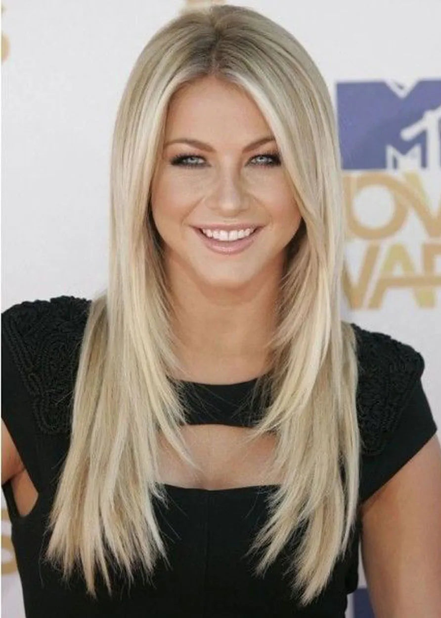 Sexy Long Elegant Natural Straight Synthetic Hair Lace Front Wigs 24 Inches