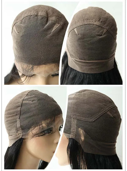 Short Curly Full Lace Human Hair Wigs 6 Inches for Older Women