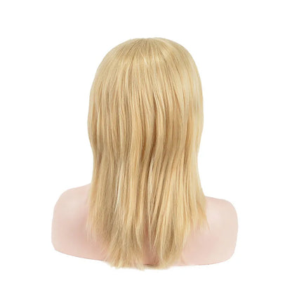 Layered Sexy Straight Natural Synthetic Hair Wigs with Bangs 14 Inches